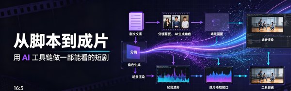 从脚本到成片：用 AI 工具链做一部能看的短剧